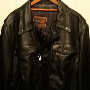 Black Leather Motorcycle jacket
